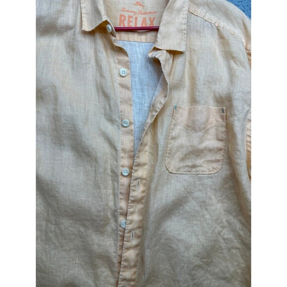 Tommy Bahama Relax 100% Linen long sleeve button down Shirt Sz xl - Picture 5 of 6
